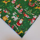 Christmas Polycotton Print Santa Reindeer Ginger man Festival Polycotton  (112cm wide) Print -7