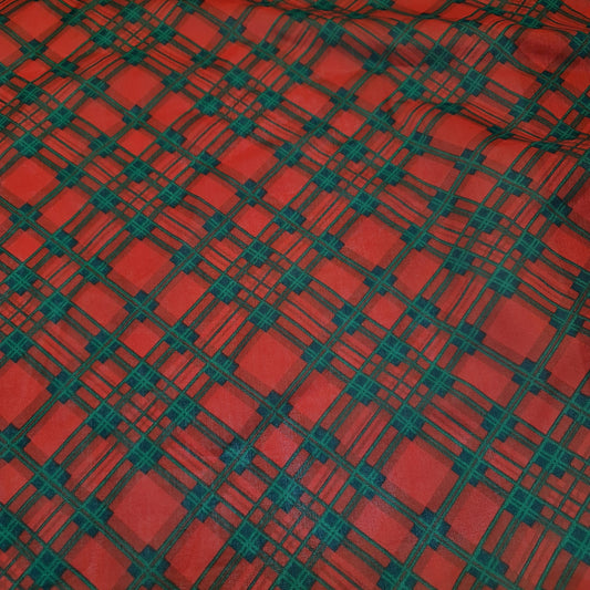 Weihnachts-Polycotton-Druck, Weihnachtsmann, Rentier, Ingwer-Mann, Festival-Polycotton (112 cm breit), Druck -20
