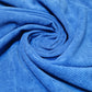 Italian 100% Cotton Cord Woven Velvet Corduroy Fabric Upholstery Dressmaking 58" (Blue)