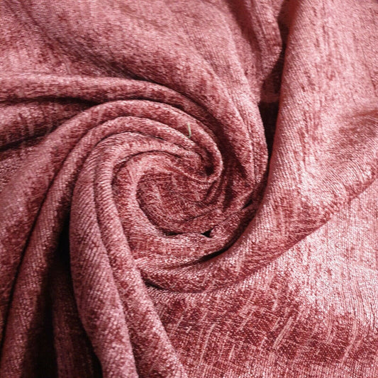 Roter Samt Chenille Samt schimmernd schwerer Polsterstoff 150 cm breit