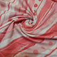 Pink Poplin Stripe Spot Pink Dress Making Fabric Summer (58" wide)