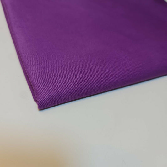 Purple Plain Thick 100% Cotton Drill Material Workwear Dress Twill Craft Fabric 58" By The Meter