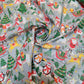 Christmas Polycotton Print Santa Reindeer Ginger man Festival Polycotton  (112cm wide) Print -8