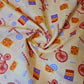 Kids Print 100% Cotton Poplin Fabric Multi Cycles Summer Dress (44" inch Wide)