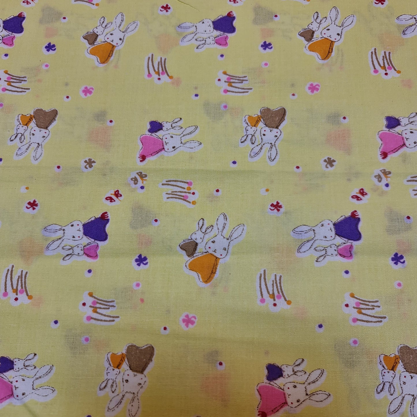 Kids Print 100% Cotton Poplin Fabric Rabbit Print Summer Dress (44" inch wide)