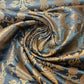 New Prints Ornamental Floral Gold Metallic Print Indian Banarasi Brocade Fabric (Marl Grey)