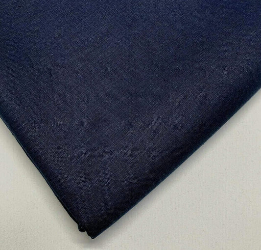 Marineblauer, einfarbiger, dicker 100 % Baumwoll-Drillstoff, Arbeitskleidung, Kleider-Twill, Bastelstoff, 147,3 cm, Meterware