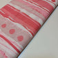 Pink Poplin Stripe Spot Pink Dress Making Fabric Summer (58" wide)