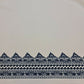 Soft Crepe Cream Border Navy Print Dress Craft Drape Material Fabric 44" inch wide