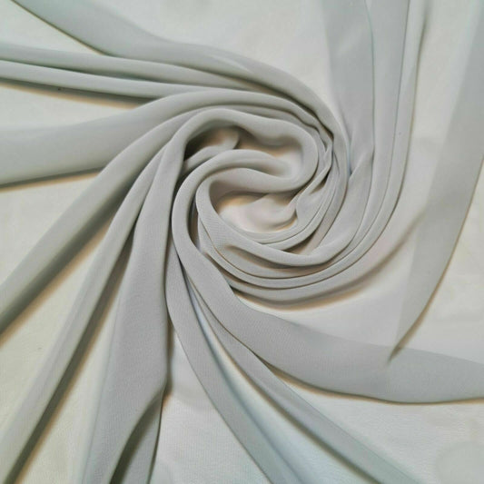 Polyester-Chiffon, Moos-Krepp, durchsichtig, einfarbig, leicht, 111,8 cm breit (Salbeigrün)