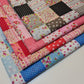 Floral Gingham Spotted Patchwork Printed Poly Cotton Fabric Polycotton Craft (45" inch wide) Print -1