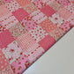 Floral Gingham Spotted Patchwork Printed Poly Cotton Fabric Polycotton Craft (45" inch wide) Print -3