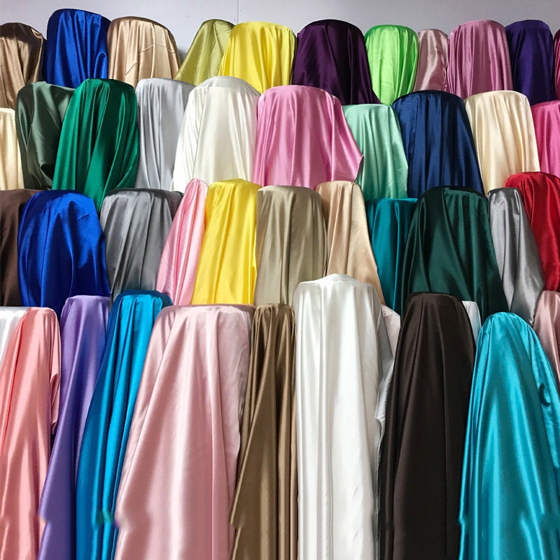 luxury dress fabrics uk Luxury Glossy Charmeuse Silk Satin Weave Bridal Dress Polyester Fabric – I  Need Fabrics