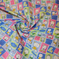 Kids Print 100% Cotton Poplin Fabric Teddy Check Print Summer (44" inch Wide)