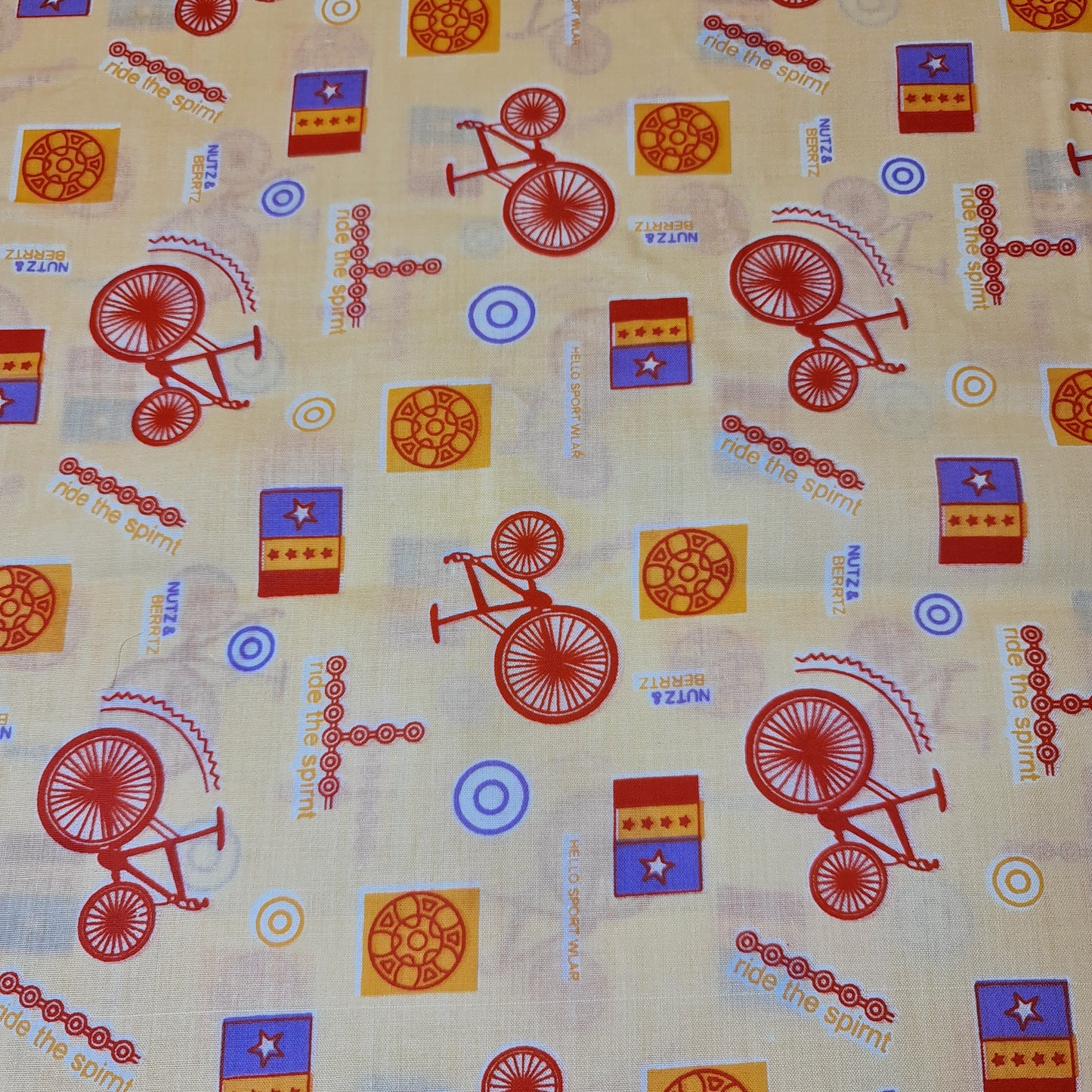 Kids Print 100% Cotton Poplin Fabric Multi Cycles Summer Dress (44" inch Wide)