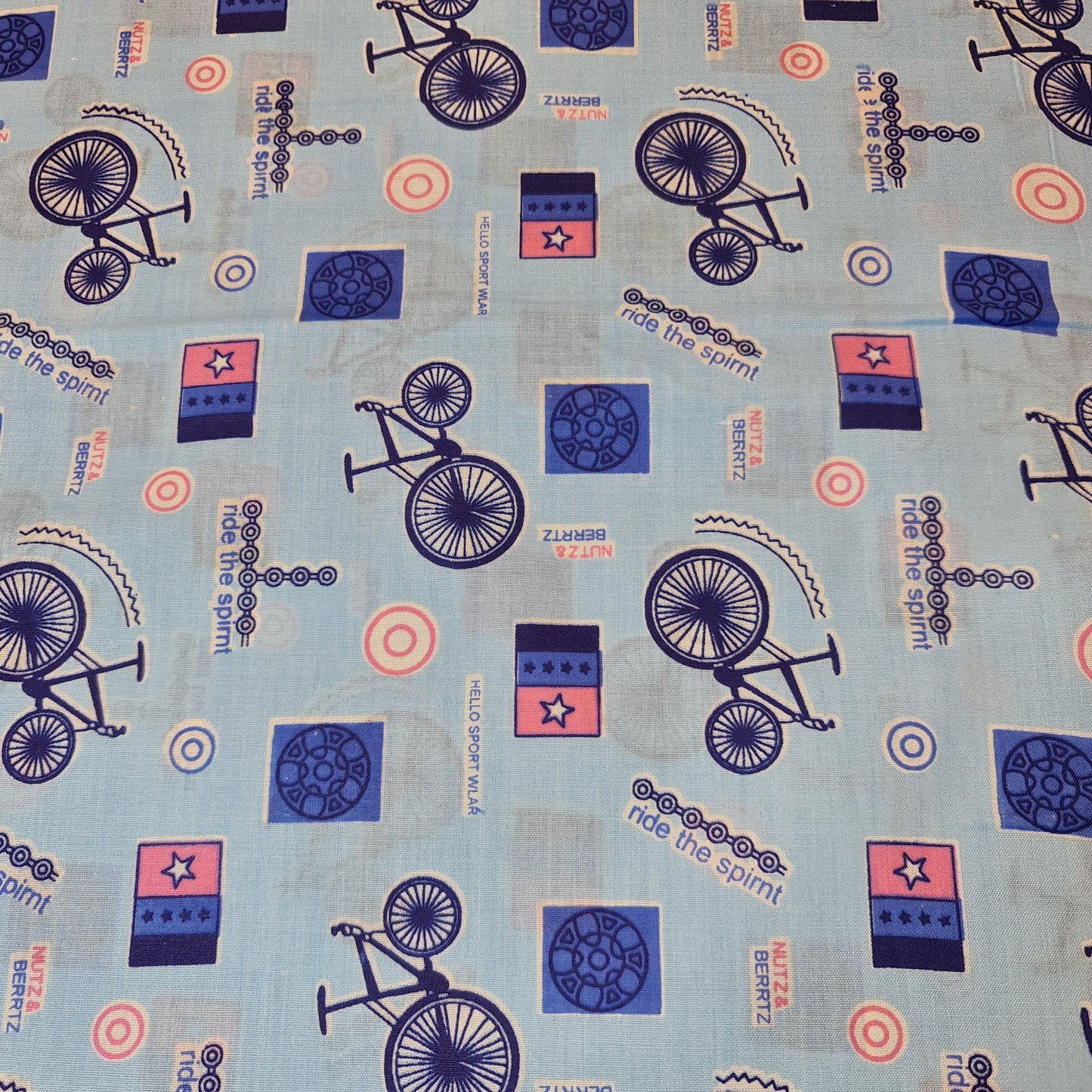 Kids Print 100% Cotton Poplin Fabric Multi Cycles Summer Dress (44" inch Wide)