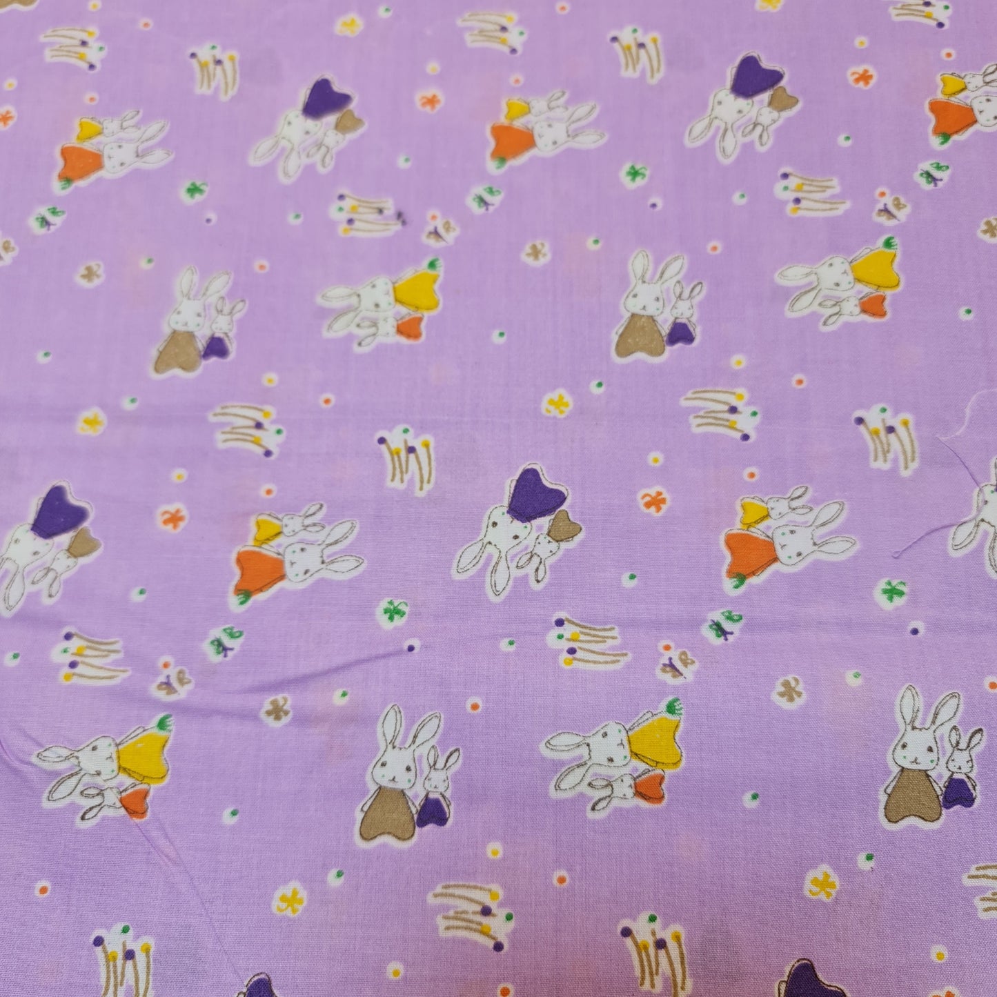 Kids Print 100% Cotton Poplin Fabric Rabbit Print Summer Dress (44" inch wide)