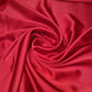 Luxury Glossy Charmeuse Silk Satin Weave Bridal Dress Polyester Fabric 58" (RED-1)