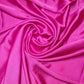 Luxury Glossy Charmeuse Silk Satin Weave Bridal Dress Polyester Fabric 58" (HOT PINK-18)