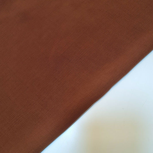 Transparenter Poly-Crêpe-Chiffon-Stoff, halbtransparent, für drapierte Kleider, Bastelmaterial, 111,8 cm (braun)