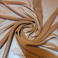 Sheer Poly Crepe Chiffon Fabric Semi-Transparent Drape Dress Craft Material 44" (Brown)