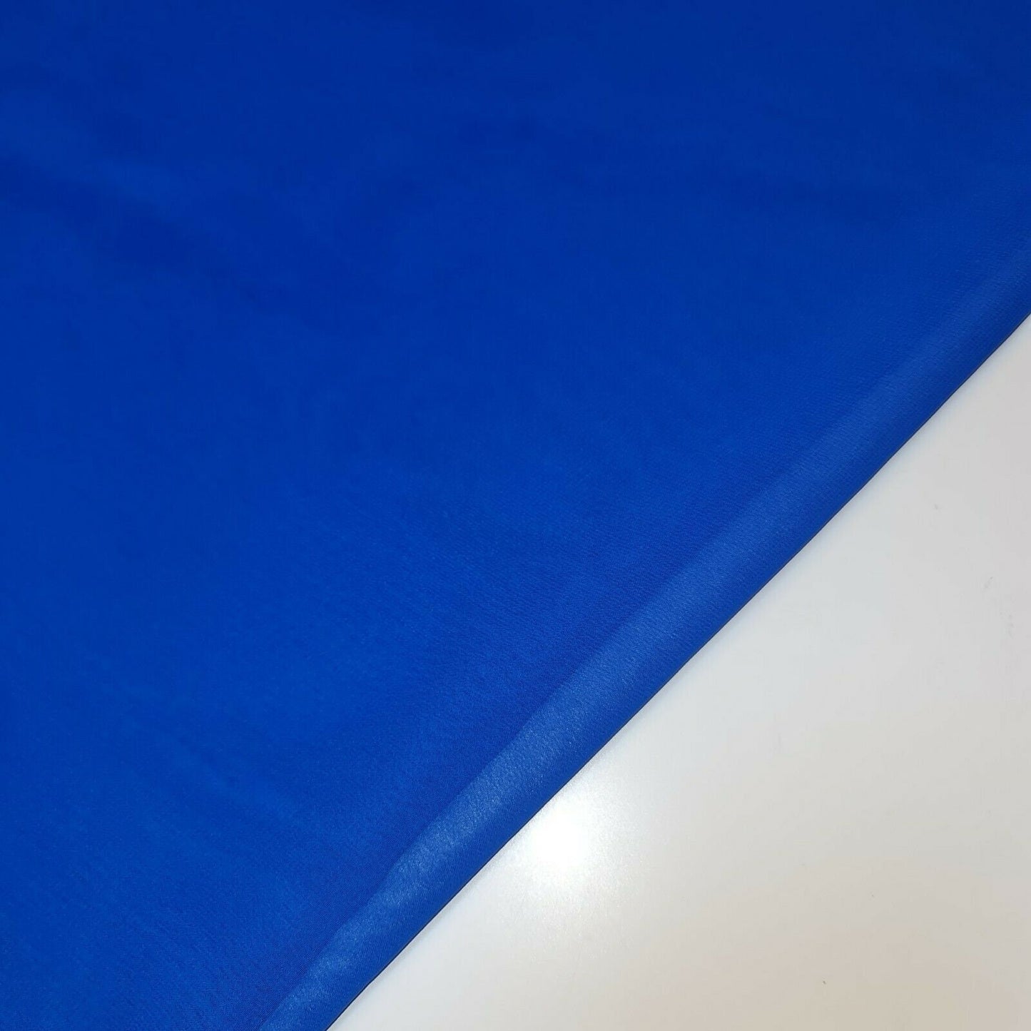 Sheer Poly Crepe Chiffon Fabric Semi-Transparent Drape Dress Craft Material 44" (Royal Blue)