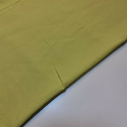 Plain American Crepe Polyester Fabric Poly Dress Craft Poplin Costume Lining 44" (Lime)