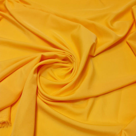 Schlichter amerikanischer Krepp-Polyesterstoff, Poly-Kleider-Bastel-Popeline, Kostümfutter, 111,8 cm (Senfgelb)