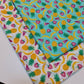 Polycotton Fabric Mixed Fruit Bananas Watermelon Pineapple Strawberries (Mint)