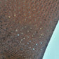 Broderie Anglais Sequin Embroidery ANGLAISE Soft Viscose Dress Craft Fabric 44" (Brown)