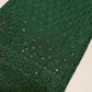 Broderie Anglais Sequin Embroidery ANGLAISE Soft Viscose Dress Craft Fabric 44" (Bottle Green)