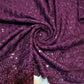 Broderie Anglais Sequin Embroidery ANGLAISE Soft Viscose Dress Craft Fabric 44" (Deep Purple)