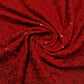 Broderie Anglais Sequin Embroidery ANGLAISE Soft Viscose Dress Craft Fabric 44" (Red)