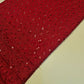 Broderie Anglais Sequin Embroidery ANGLAISE Soft Viscose Dress Craft Fabric 44" (Red)