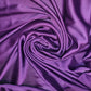 Luxury Glossy Charmeuse Silk Satin Weave Bridal Dress Polyester Fabric 58" (Purple -25)