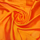 Luxury Glossy Charmeuse Silk Satin Weave Bridal Dress Polyester Fabric 58" (ORANGE-7)