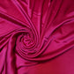 Luxury Glossy Charmeuse Silk Satin Weave Bridal Dress Polyester Fabric 58" (FUCHSAI- 51)