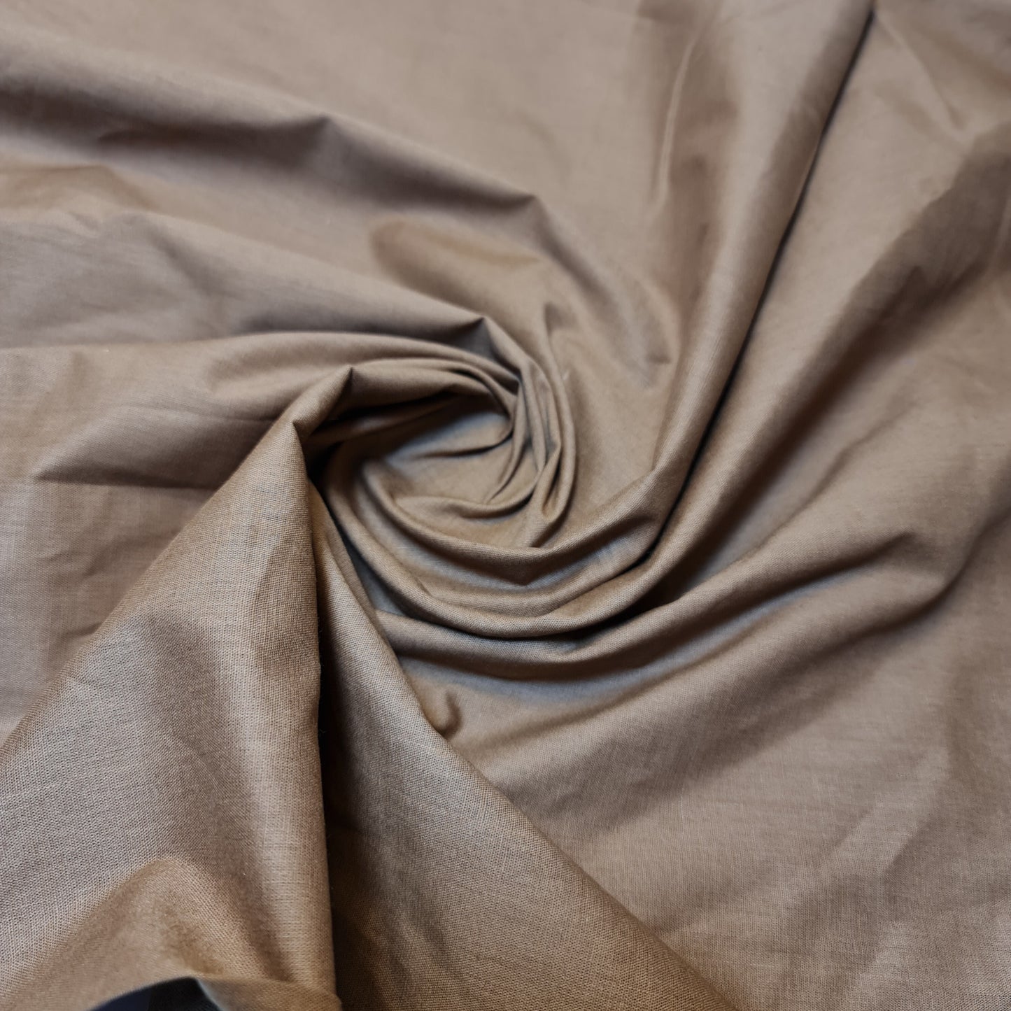 Plain 100% Cotton Fabric Material Fat Quarters Quilting Metre 30 Colours 44 Inch Wide  (Taupe)