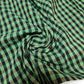 Gingham 1/8" Check 100% Pure Cotton Parna Patka Turban Dastaar Fabric 36'' Meter (Apple Green Black)