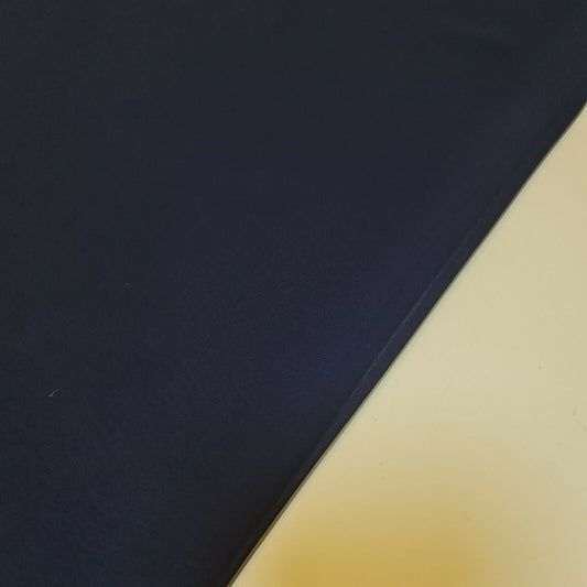 Transparenter Poly-Crêpe-Chiffon-Stoff, halbtransparent, für drapierte Kleider, Bastelmaterial, 111,8 cm (Französisches Marineblau)