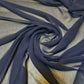 Sheer Poly Crepe Chiffon Fabric Semi-Transparent Drape Dress Craft Material 44" (French Navy)