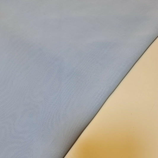 Sheer Poly Crepe Chiffon Fabric Semi-Transparent Drape Dress Craft Material 44" (New Blue)