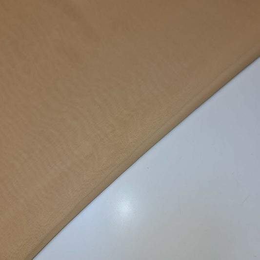 Transparenter Poly-Crêpe-Chiffon-Stoff, halbtransparent, für drapierte Kleider, Bastelmaterial, 111,8 cm (Beige-Gold)