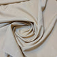 Plain American Crepe Polyester Fabric Poly Dress Craft Poplin Costume Lining 44" (Butter Cream)