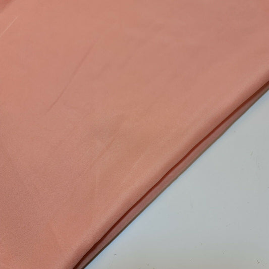 Plain American Crepe Polyester Fabric Poly Dress Craft Poplin Costume Lining 44" (Peach)