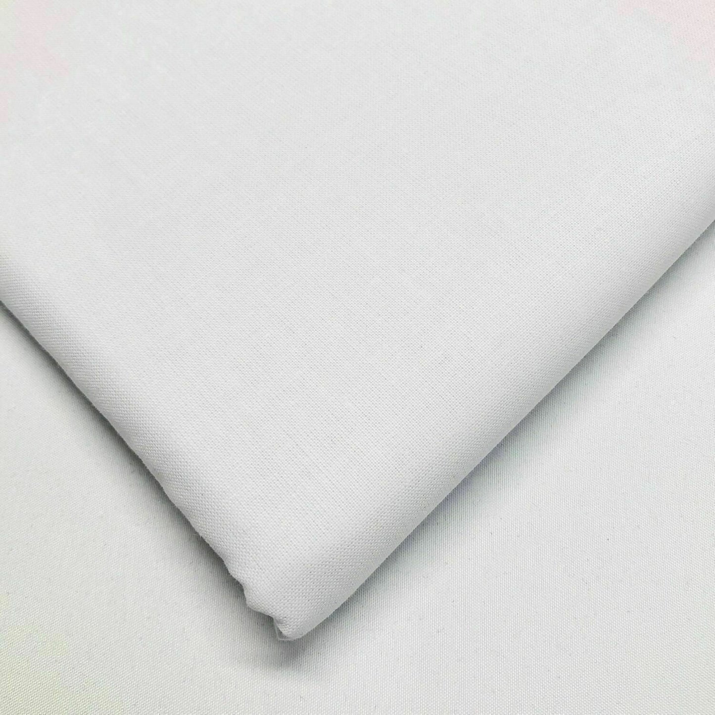 Cotton Calico Canvas Natural Black White New Off The Roll Fabric Material 58" (White)