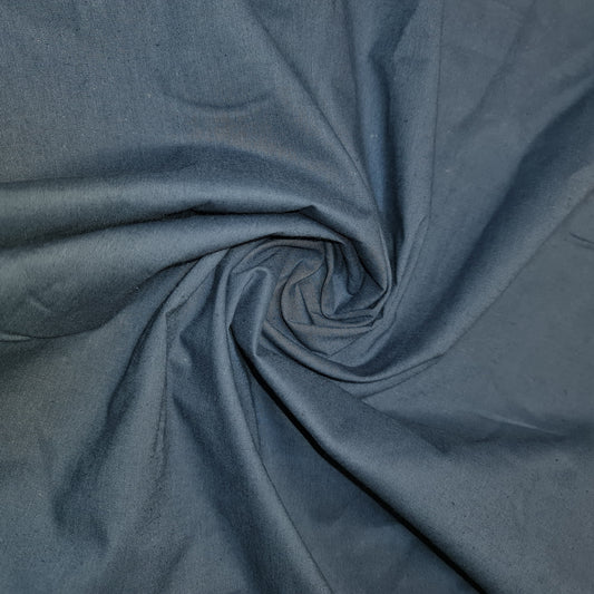 Plain 100% Cotton Fabric Material Fat Quarters Quilting Metre NEW Colours 44" (Peacock Blue)