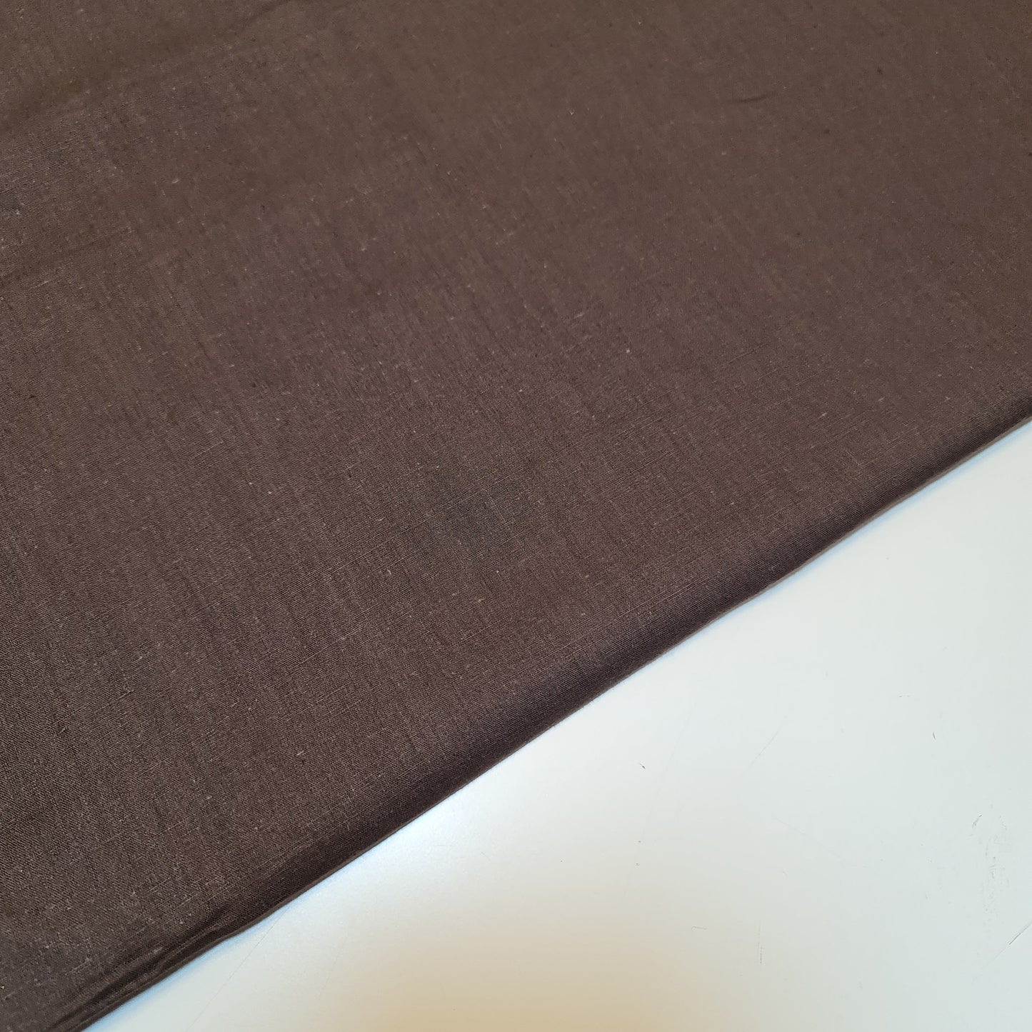 Plain 100% Cotton Fabric Material Fat Quarters Quilting Metre NEW Colours 44" (Chocolate Brown)