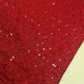 Broderie Anglais Sequin Embroidery ANGLAISE Soft Viscose Dress Craft Fabric 44" (Red)