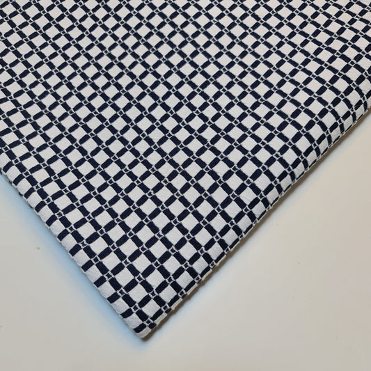 Jersey-Stretchstoff mit Karomuster, Ponte-Roma-Stretch-Kleiderstoff, 147,3 cm